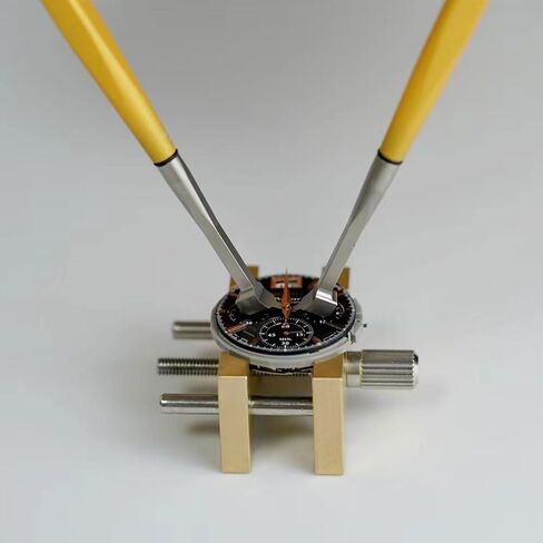 2 PCS Extensible and Reversible Brass Watch Movement Holders Multi-Functional Metal Watch Repair Tool Set for Watchmaker Repair in Saudi Arabia