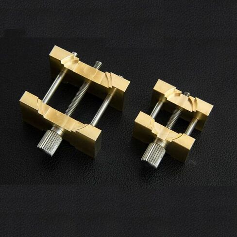 2 PCS Extensible and Reversible Brass Watch Movement Holders Multi-Functional Metal Watch Repair Tool Set for Watchmaker Repair in Saudi Arabia