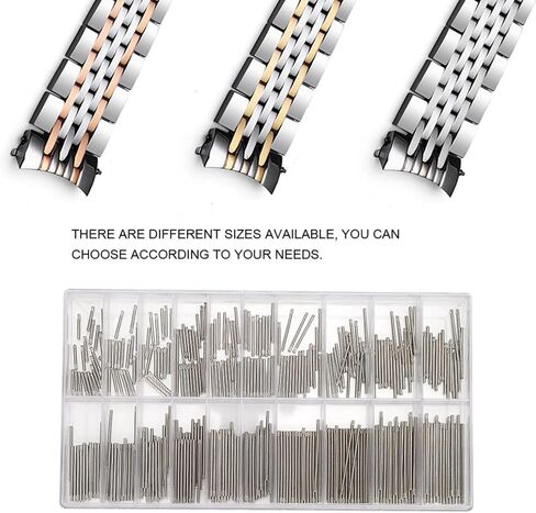 8-27mm Range Metal Watch Spring Bars Universal Fit for Band Link Pins Repair Installation Tool Kit(1.0mm) in Kuwait
