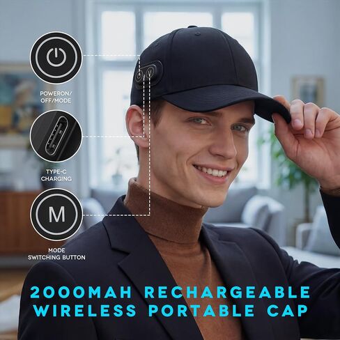 Wireless Rechargeable Red Light Therapy for Hair Growth – FDA Cleared Laser Cap for Hair Regrowth. Treats Hair Loss, Thinning & Alopecia for Men & Women in Saudi Arabia