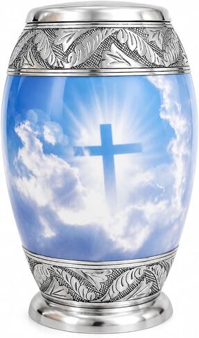 Heavenly Cross Cremation Urns for Adults for Funeral Burial or Home Dad and Cremation Urns for Human Ashes XL Large & Small in Saudi Arabia
