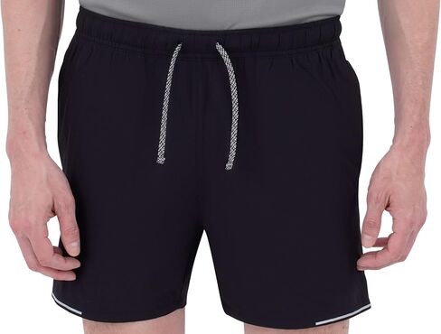 Skora Men's 2-in-1 Running Shorts with Liner, 5", Woven Stretch, Quick Dry, Zip Pocket, Athletic Gym Training Activewear in Saudi Arabia