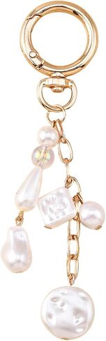 Cute Pearl Bag Charms for Handbags, Sweet Starfish Shell Keychain Purse Charms for Women in Saudi Arabia