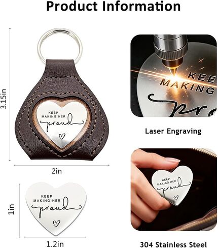 Memorial Sympathy Keepsake Gift for Loss of Mom to Daughter Son, Keep Making Her Proud Remembrance for Loss of Mom, Bereavement Remembrance Keychain for Grieving Family Member, Mother Memorial Gift in Saudi Arabia