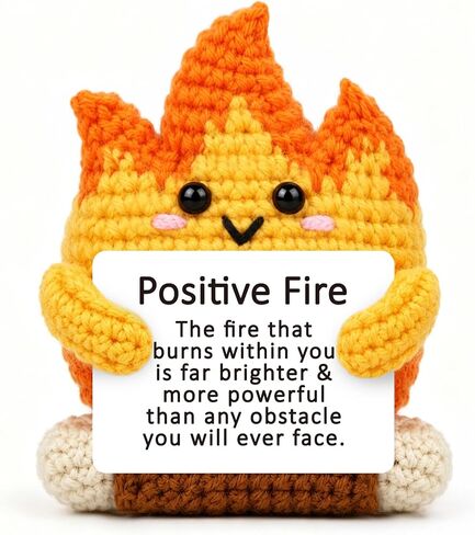 Funny Birthday Gifts for Boyfriend Girlfriend Best Friend, Handmade Crochet Flame Fire Decoration, Happy Birthday Hot Stuff Funny Gift Ideas for Wife Husband Women Men Decor for Home Table in Saudi Arabia