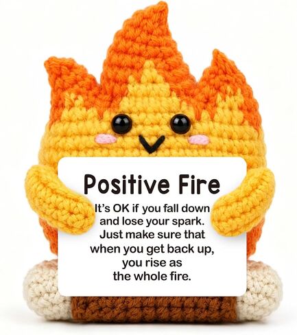 Funny Birthday Gifts for Boyfriend Girlfriend Best Friend, Handmade Crochet Flame Fire Decoration, Happy Birthday Hot Stuff Funny Gift Ideas for Wife Husband Women Men Decor for Home Table in Saudi Arabia