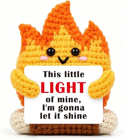 Funny Birthday Gifts for Boyfriend Girlfriend Best Friend, Handmade Crochet Flame Fire Decoration, Happy Birthday Hot Stuff Funny Gift Ideas for Wife Husband Women Men Decor for Home Table in Saudi Arabia