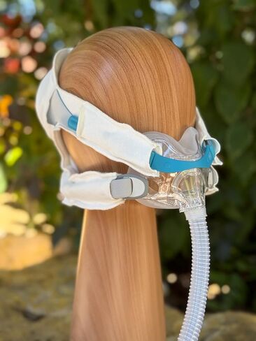 Ultra Premium Comfort CPAP Headgear Strap Cover to fit Full Face ResMed F10, F20, F30, F40, AirFit/AirTouch, QuattroFX,11 Siesta 2, Philips Amara View, Fisher & Paykel Evora.(One Size Fits Most) | NO more strap marks! in Saudi Arabia