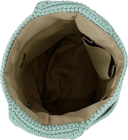The Sak 121 Small Crossbody in Crochet, Single Crochet Strap, Aqua in Kuwait
