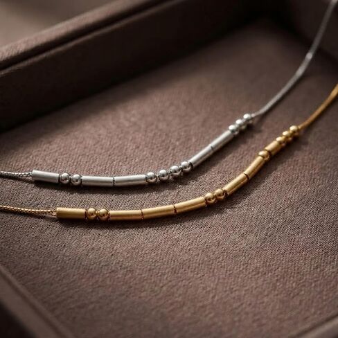 Personalized Morse Code Name Necklaces for Women | 925 Sterling Silver Hidden Secret Message | Mama Necklace for Women | Morse Code Jewelry in Kuwait