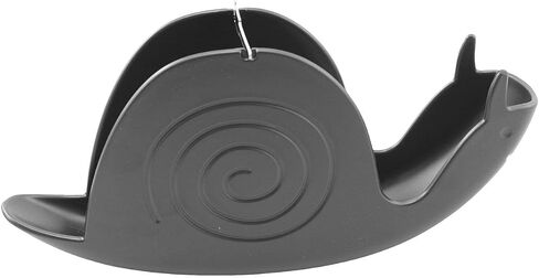 2PCS Creative Snail Shaped Mosquito Coil Holder 18x7.5x3.2cm Black/White Sandalwood Incense Burner ABS Flame Retardant Material Decorative Desktop Design in Kuwait