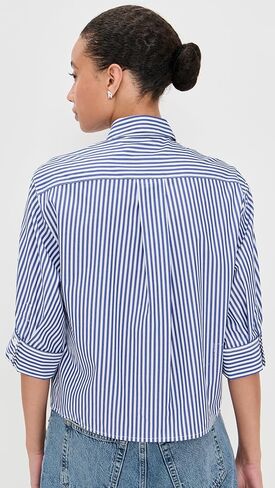 rag & bone Women's Lucia Stripe Poplin Shirt in Saudi Arabia