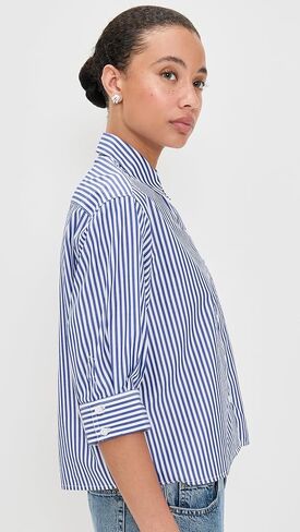 rag & bone Women's Lucia Stripe Poplin Shirt in Saudi Arabia