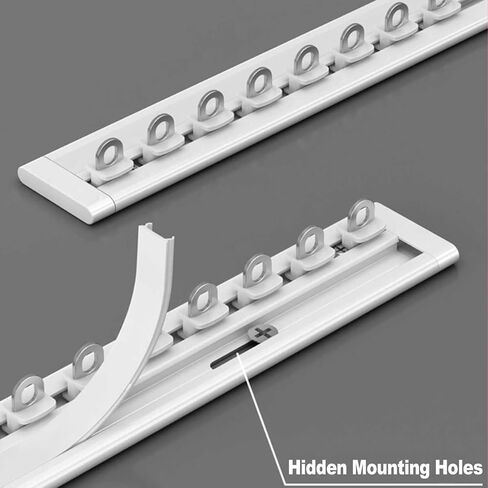 Aluminum Alloy Curtain Tracks,Ultra-Thin Aluminum Curtain Track 1m-6m, Silent Ceiling Rail for Room Dividers & Windows, Privacy Solution, Perfect for Home & Office (Size: 1.4m/4.6ft) in Saudi Arabia