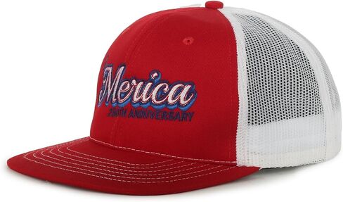 Made in USA Trucker Hat – America Baseball Cap, Snapback Mesh Hat for Men, 250th Anniversary in Kuwait