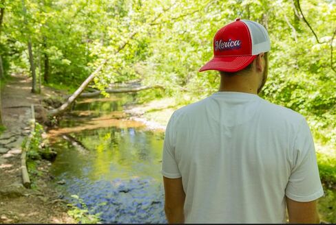 Made in USA Trucker Hat – America Baseball Cap, Snapback Mesh Hat for Men, 250th Anniversary in Kuwait