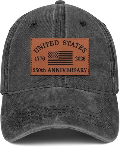 250 Anniversary USA Hat Baseball Cap for Men Women Leather Patch in Saudi Arabia