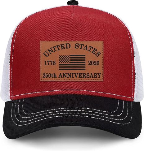 250 Anniversary USA Hat Baseball Cap for Men Women Leather Patch in Saudi Arabia