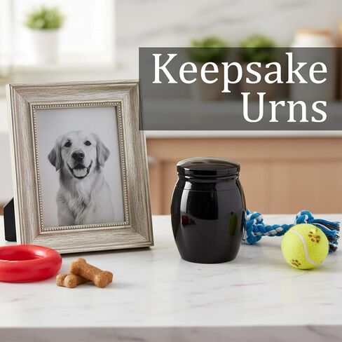 Mini Pet Urns, Small Urns for Ashes Aluminum Small Keepsake Urn Mini Ashes Urn for Dog Cat Pet Cremation Keepsake, Black in Saudi Arabia