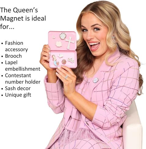 AB Queen Magnet Pageant Contestant Number Sash Fashion Accessory Brooch The Queen's Magnet in Saudi Arabia