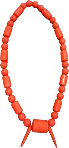 Orange Handmade Royal Horn Beads Necklace With Bracelet |Men, Women African Jewelry Set in Kuwait