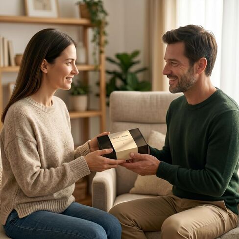 Sobriety Gifts for Men, Sober Gift Set for Recovery Milestones and Sobriety Anniversaries, 1 Year Sober Celebration Gift with Bracelet, Keychain, Engraved Tag and Greeting Card in Premium Gift Box in Kuwait