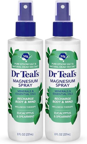 Dr Teal's Magnesium Eucalyptus Spray with Natural Dead Sea Salt, 8 fl oz (Pack of 2) in Kuwait