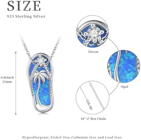 Midir&Etain Beach Themed Jewelry – Flip Flops Necklace and Earrings in Saudi Arabia