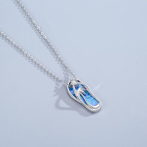 Midir&Etain Beach Themed Jewelry – Flip Flops Necklace and Earrings in Saudi Arabia