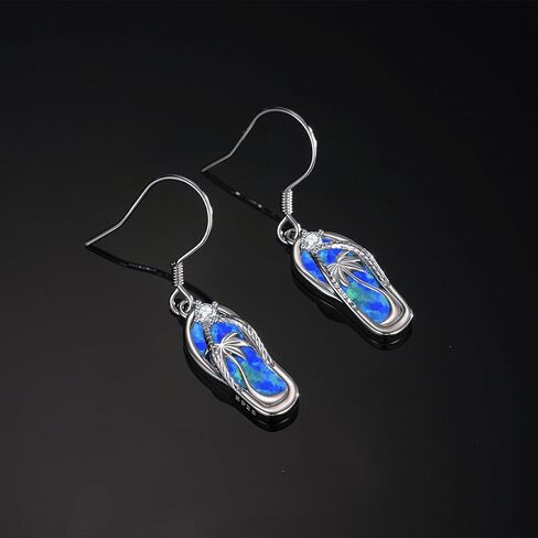Midir&Etain Beach Themed Jewelry – Flip Flops Necklace and Earrings in Saudi Arabia