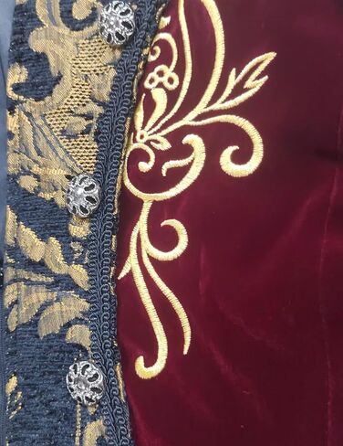 Crubelon Men Vampire Jacket Steampunk Victorian Tailcoat Costume Frock Coat for Masquerade Halloween Party in Saudi Arabia