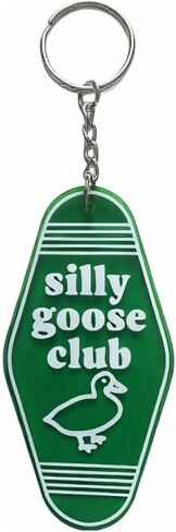 Silly Keychain Goose Keychain Funny Key Chain Gag Key Ring for Men Women in Saudi Arabia