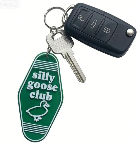 Silly Keychain Goose Keychain Funny Key Chain Gag Key Ring for Men Women in Saudi Arabia