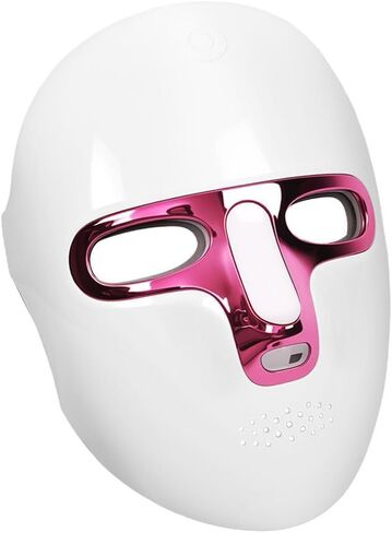 7 Colors Red Light Mask for Face, Fine Lines, 7-1 Colors LED Facial Skin Care Mask, Portable and Rechargeable in Saudi Arabia
