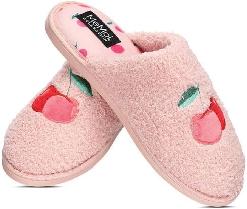 MeMoi Women's Cherries Terry Slide Slippers in Kuwait
