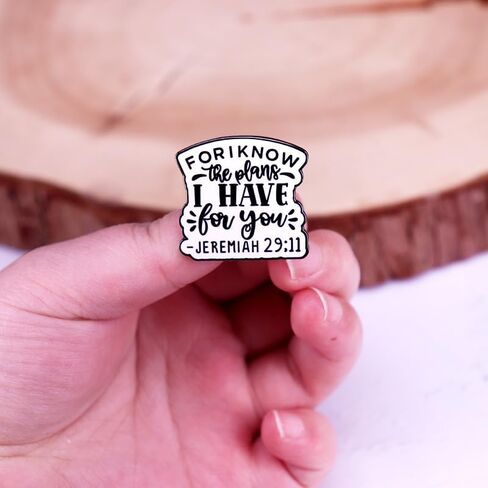 For I Know The Plans I Have For You Enamel Pin Jeremiah 29:11 Badge Christian Brooch For Backpacks Coats Hats Accessories in Saudi Arabia
