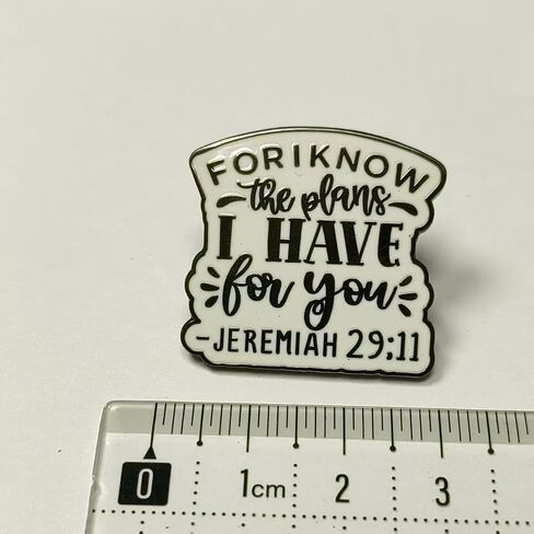 For I Know The Plans I Have For You Enamel Pin Jeremiah 29:11 Badge Christian Brooch For Backpacks Coats Hats Accessories in Saudi Arabia
