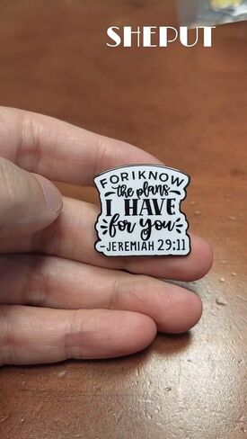For I Know The Plans I Have For You Enamel Pin Jeremiah 29:11 Badge Christian Brooch For Backpacks Coats Hats Accessories in Saudi Arabia