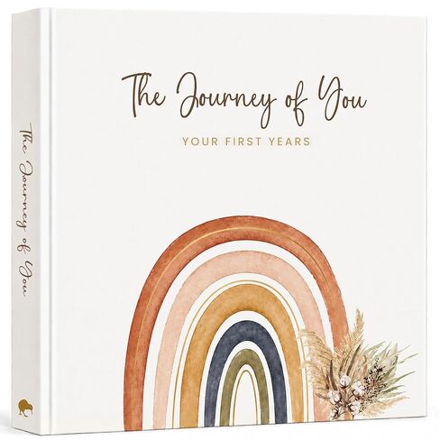 كتاب ذاكرة الطفل للفتيات أو الصبي - أول 5 سنوات للجنسين بوهو قوس قزح مجلة تذكار لتسجيل المعالم الأولى لحديثي الولادة - سجل قصاصات ألبوم صور محايد جنسانيًا لاستحمام الطفل - هدية الأم الحامل الجديدة in Kuwait
