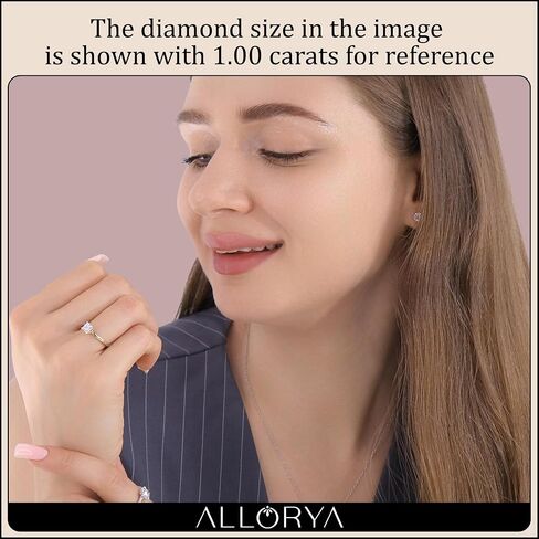 0.25 Cttw Princess Lab Grown White Diamond Solitaire Engagement Ring for Women in 10K Solid Gold in Saudi Arabia