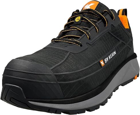 Alloy Toe Shoes Men - Lightweight ESD Safety Sneakers Aluminum Toe and Puncture Proof ASTM 2413-24, Exceeds Steel Toe Protection, Durable KPU and Water Resistant Upper, SR Rubber Outsole in Saudi Arabia