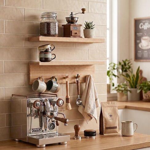 Floating Wall Shelves with Hooks, Rustic Wood Coat Rack & Storage Organizer for Entryway, Kitchen & Bedroom, Wall Mounted Display Shelf for Books, Plants & Photos in Saudi Arabia