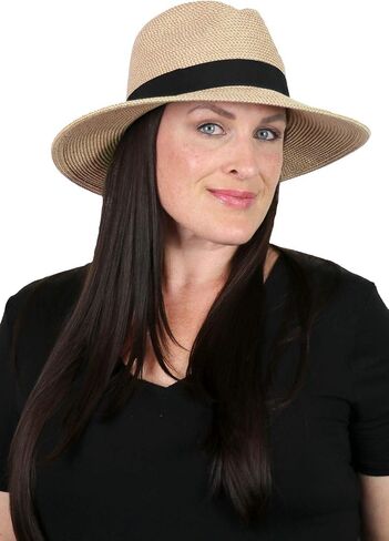 Hats Scarves & More Sun Hat for Woman 3 Inch Brim Fedora 50+ UPF Adjustable Packable Travel Hat Sedona in Kuwait