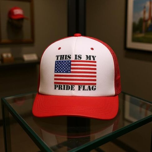 END THE WOKENESS This is My Pride Flag HAT – USA Edition Red in Saudi Arabia