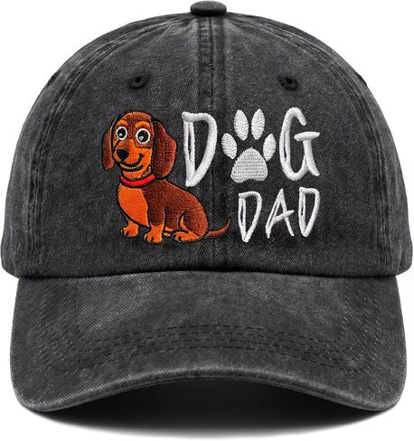 Dachshund Gifts for Men Women Funny Dachshund Embroidered Baseball Cap in Saudi Arabia