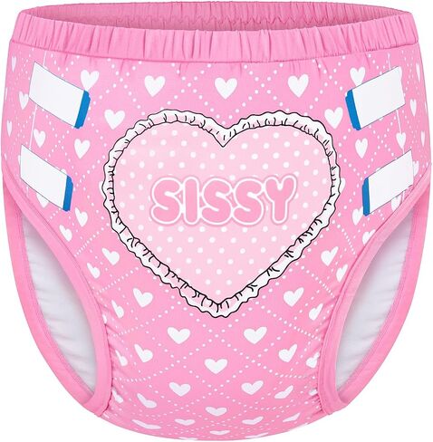 LittleForBig Soft Silky Underwear Comfortable Washable Reusable Waterproof Sissy Adult Training Pants L in Saudi Arabia