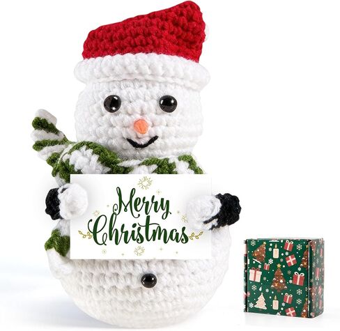 Positive Crochet Puppy, Handmade Knitted Golden Retriever Emotional Support Dog with Encouraging Card & Gift Box, Cute Desk Decor Graduation Gift for Dad Father Day Men Women Friends Coworkers in Saudi Arabia