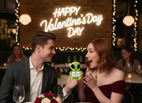 Gifts for Him Her Men Boyfriend Girlfriend Handmade Positive Crochet Alien Valentine's Day Anniversary Birthday Funny Romantic Gifts My Love Men Women Husband Wife Gift in Saudi Arabia