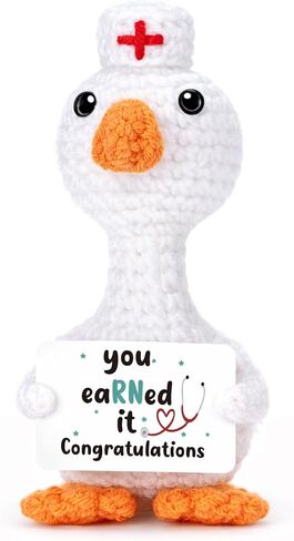 Nurses Week Gifts for Women Nurse Appreciation Gifts Crochet Goose RN Graduation Gift for Nurse, Nursing School Student Graduation Congratulations Present Nurses Day Gift Idea for Her Practitioner LPN in Saudi Arabia