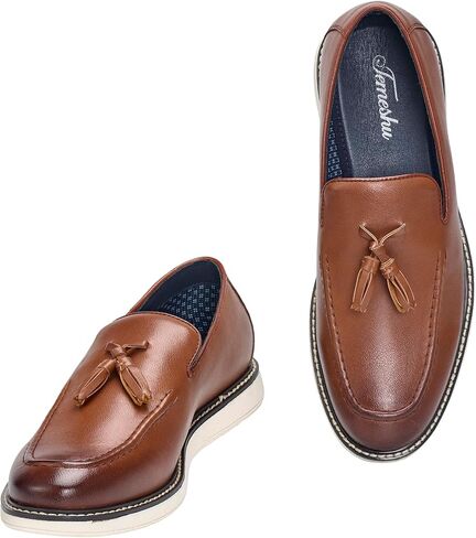 Temeshu Men's Tassel Slip On Loafers Casual Walking Dress Shoes in Saudi Arabia
